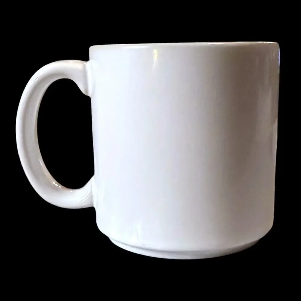 NBC Employee Coffee Mug White Ceramic Glazed with Peacock Logo